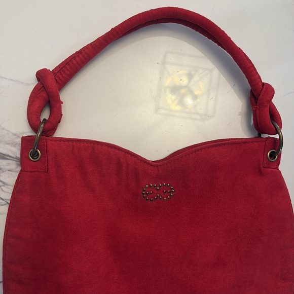 ESCADA Red Velvet Sweetheart Shoulder Bag - Picture 15 of 17